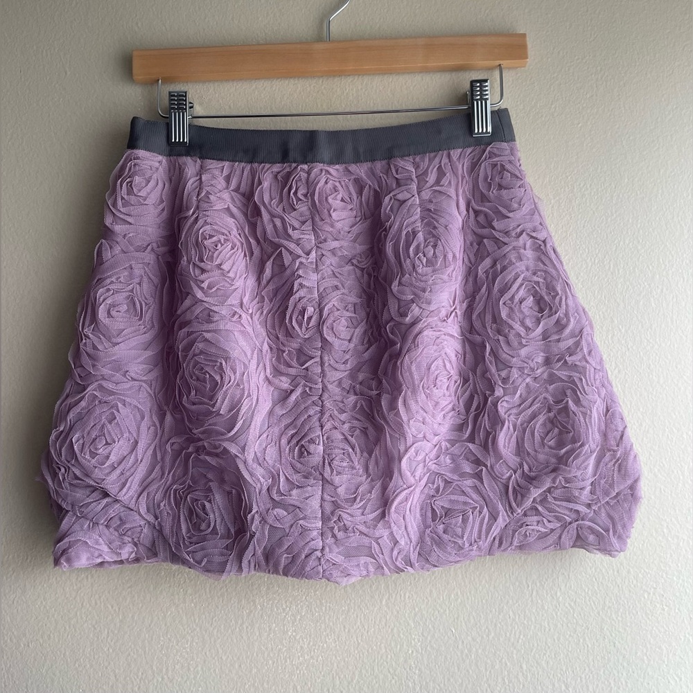 New J.Crew Women Purple Floral Design Skirt Size XS - Picture 2 of 5